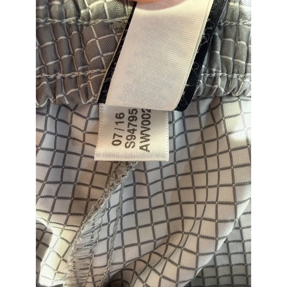 Adidas Mens Zip Off Convertible Track Pants Grey Grid Joggers S94795 Large